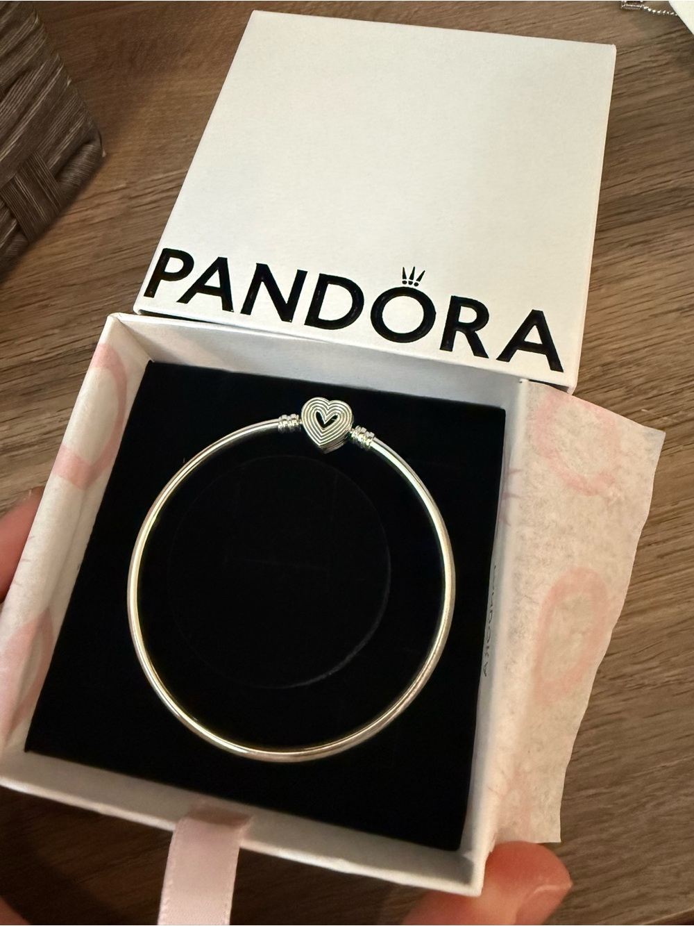 Brand new pandora heart bangle bracelet
